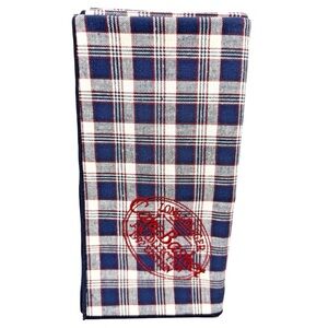 Longaberger Blue Plaid Cake Basket Liner JW Collection 1992 Edition 26"x26"